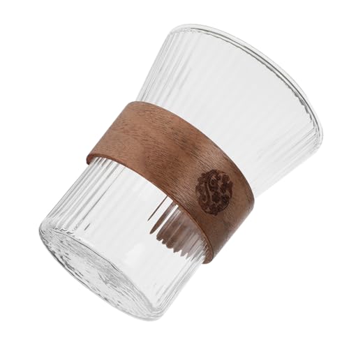 Cabilock Toilettenbecher aus Multifunktionaler Mundspülbecher für Badezimmer Ergonomisches Design mit Holzgriff zum Trinken und Mundspülen Leicht zu Reinigen und Langlebig von Cabilock