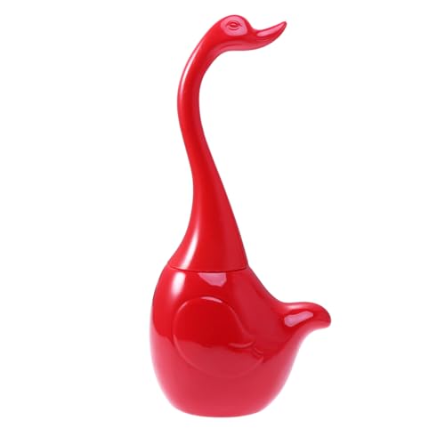 Cabilock Toilettenbürsten-Set, Schwanenform, kompakt, für Badezimmer, Bürstenset und Halterung, Rot Cabilock Toilettenbürsten-Set, Schwanenform, kompakt, für Badezimmer, Bürstenset und Halterung, Rot von Cabilock