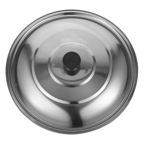 Cabilock Topfdeckel Aus Edelstahl Spüle Rund Fritteuse Rührschüssel Spritzschutz Geschirrtrockenständer Schlitze Korb Küchenregal Wok Dampfgarer Abtropfgestell Grillpfanne von Cabilock