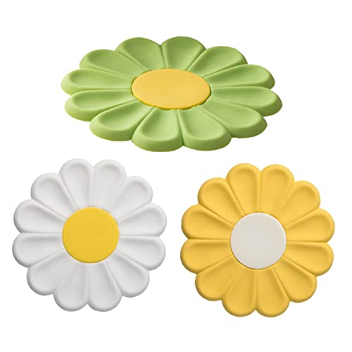 Cabilock Topflappen-Set Aus Silikon – 3er-Pack – Unterlage Für Heiße Gerichte – Wärmedämmunterlage – rutschfeste Unterlage Für Küchen- Und Esstisch von Cabilock
