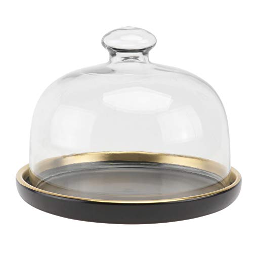 Cabilock Tortenständer mit Glocke Schwarz Keramik Teller Transparent Glasglocke Kuchenplatte mit Deckel Party Restaurant Zuhause Gebäck Brot Dessert Kuchen Torte Staubdichte Abdeckung Cabilock Tortenständer mit Glocke Schwarz Keramik Teller Transparent Glasglocke Kuchenplatte mit Deckel Party Restaurant Zuhause Gebäck Brot Dessert Kuchen Torte Staubdichte Abdeckung von Cabilock