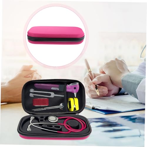 Cabilock Tragbare EVA Hartschalen Aufbewahrungstasche für Stethoskope mit Netzfach und Handriemen Stoßfestes Auskultator Etui für Reise Zuhause und Outdoor von Cabilock