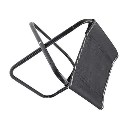 Cabilock Tragbarer Klapphocker Klappbarer Campinghocker Kleiner Tragbarer Stuhl Zusammenklappbarer Hocker Kleiner Stuhl Faltbarer Stuhl Klapphocker Für Erwachsene Tragbar Segeltuch Black von Cabilock