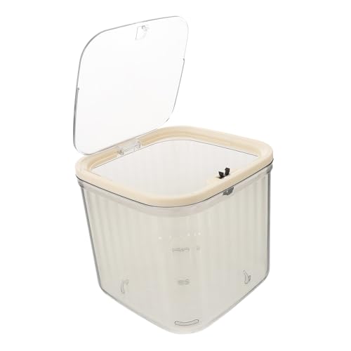 Cabilock Transparente Kunststoff Mülleimer mit Druckdeckel für Schreibtische Nachttische Küchen und Benutzerfreundlich und Langlebig von Cabilock
