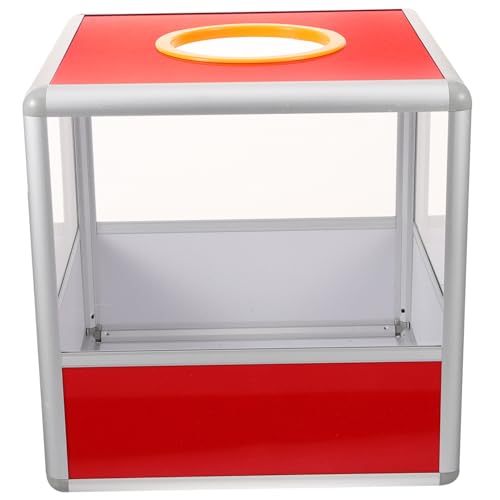 Cabilock Transparente Quadratische Lotteriebox aus mit Aluminiumrahmen Robuste Spenden und Raffle Box für Veranstaltungen Glatte Oberfläche Multifunktionaler Ticketsammler Langlebig und von Cabilock