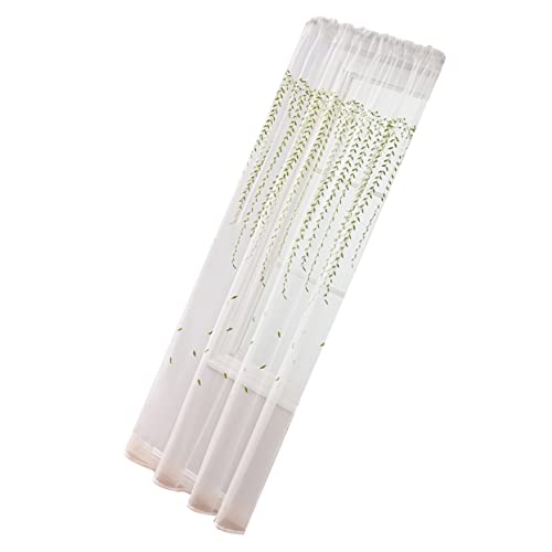 Cabilock Elegante Transparente Gardine Mit Wicker-Muster Für Fenster Und Balkon Leichte Und Stilvolle Vorhangdekoration Für Wohnräume Schlafzimmer Und Mehr von Cabilock