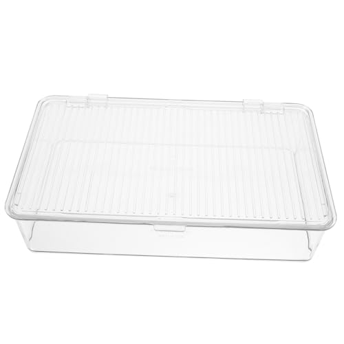 Cabilock Transparenter Besteckkasten Aufbewahrungskorb Mit Deckel Besteckkästen Für Die Küche Tablett Mit Deckel Halter Besteckaufbewahrung Essstäbchen Kasse Das Haustier von Cabilock