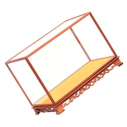 Cabilock Transparentes Display mit Holzrahmen Multifunktionale Vitrine für Sammlerstücke und Kunsthandwerk Staubgeschützter Stabiler Präsentationskasten für Modell und Dekoration Cabilock Transparentes Display mit Holzrahmen Multifunktionale Vitrine für Sammlerstücke und Kunsthandwerk Staubgeschützter Stabiler Präsentationskasten für Modell und Dekoration von Cabilock