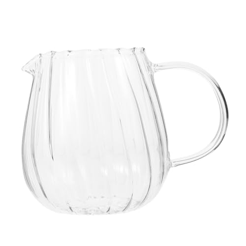 Cabilock Transparentes Milchkrug glas mit Streifenmuster Praktischer Teeverteiler aus Hitzebeständigem Glas Geeignet für Milch Schwarz Grüntee Stilvoller Haushalts teebecher Cabilock Transparentes Milchkrug glas mit Streifenmuster Praktischer Teeverteiler aus Hitzebeständigem Glas Geeignet für Milch Schwarz Grüntee Stilvoller Haushalts teebecher von Cabilock