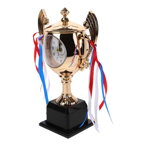 Cabilock Trophäenwecker Auszeichnungen Pokal-Stil Tischuhr Desktop-Neuheit Nachttischuhr Trophäenmodell Figur Ornament Für Geburtstag Abschlussgeschenke Gold Cabilock Trophäenwecker Auszeichnungen Pokal-Stil Tischuhr Desktop-Neuheit Nachttischuhr Trophäenmodell Figur Ornament Für Geburtstag Abschlussgeschenke Gold von Cabilock