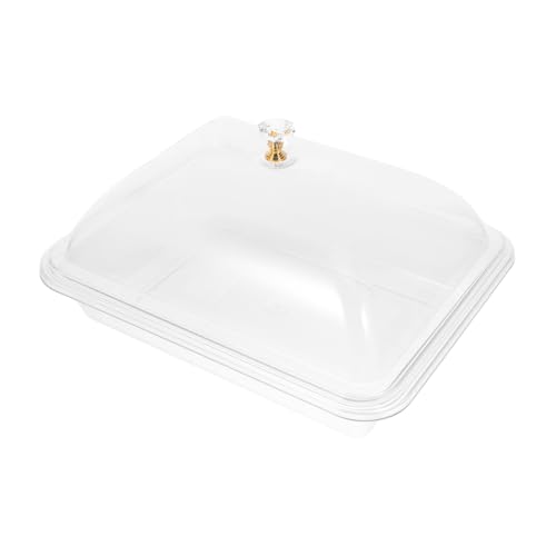 Cabilock Serviertablett Aus Acryl – Abgedeckte Platte Für Gekühlte Gerichte – Deckel Für Kuchenträger – Ideal Für Zuhause Hotel Und Restaurant Cabilock Serviertablett Aus Acryl – Abgedeckte Platte Für Gekühlte Gerichte – Deckel Für Kuchenträger – Ideal Für Zuhause Hotel Und Restaurant von Cabilock