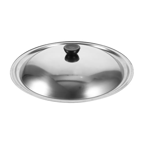 Cabilock Universeller Topfdeckel 26 Cm Edelstahl-Pfannendeckel Mit Knopfgriff Ersatz-Bratpfannen-Kuppeldeckel Für Wok-Topf-Pfanne Cabilock Universeller Topfdeckel 26 Cm Edelstahl-Pfannendeckel Mit Knopfgriff Ersatz-Bratpfannen-Kuppeldeckel Für Wok-Topf-Pfanne von Cabilock