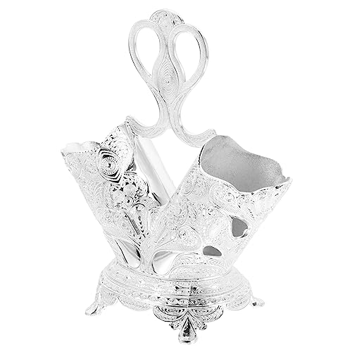 Cabilock Utensilien-organizer Utensilienhalter Essstäbchen Utensilienzubehör Topfhalter Für Utensilien Besteck-organizer Für Die Arbeitsplatte Lagerung Zinklegierung Zylinderrahmen von Cabilock