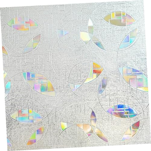 Cabilock Uv Fensterfolie Transparent Statische Haftung PVC Glasfolie Entfernbare Fensterdeko Für Bad Wohnzimmer Sichtschutz Und Sonnenschutz von Cabilock