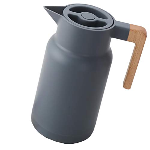 Cabilock Vakuumisolierte Wasserflasche e Kaffeekaraffe Thermoglas Wasserkocher Holzgriff Teewasser Und Kaffeespender Topf Grau Plastikn Isolierkannen Cabilock Vakuumisolierte Wasserflasche e Kaffeekaraffe Thermoglas Wasserkocher Holzgriff Teewasser Und Kaffeespender Topf Grau Plastikn Isolierkannen von Cabilock
