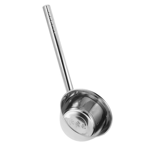 Cabilock Verdickter Edelstahl Wasserschöpflöffel mit Kurzem Griff Robust und Bruchsicher Ergonomisch Geformt für Sicheren Halt Vielseitig Nutzbar als Suppenkelle und Wasserschöpfer in von Cabilock