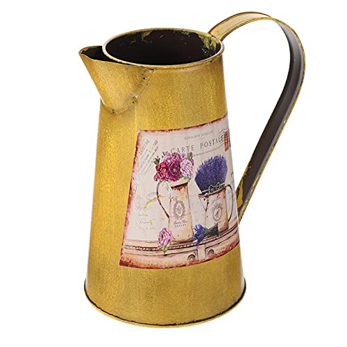 Cabilock Vintage Blumenvase Garten Gießkanne Rustikaler Blumentopf Blumeneimer Landhaus Vase Metall Eisen Eimer Retro Übertopf Tischvase für Balkon Büro Schreibtisch Deko Wohnzimmer Tischdeko Cabilock Vintage Blumenvase Garten Gießkanne Rustikaler Blumentopf Blumeneimer Landhaus Vase Metall Eisen Eimer Retro Übertopf Tischvase für Balkon Büro Schreibtisch Deko Wohnzimmer Tischdeko von Cabilock