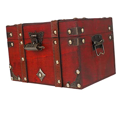 Cabilock Vintage Holz Aufbewahrungsbox mit Schloss Dekorativer Schmuck Organizer für Zuhause Praktische Truhe für Schlüssel und Kleinigkeiten Robuste Struktur Tischdekoration Cabilock Vintage Holz Aufbewahrungsbox mit Schloss Dekorativer Schmuck Organizer für Zuhause Praktische Truhe für Schlüssel und Kleinigkeiten Robuste Struktur Tischdekoration von Cabilock