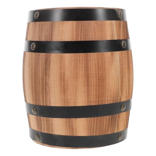 Cabilock Vintage Holz Besteckhalter Kompakt Rustikaler Utensilien Organizer für Küchentheke Tragbarer Carbonized Holzbehälter für Gabeln Löffel Stäbchen Platzsparende Tisch Aufbewahrung von Cabilock