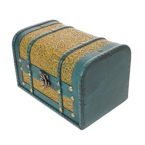 Cabilock Vintage Holz Schmuckaufbewahrungsbox mit Deckel Dekorative Truhe für Erinnerungsstücke Schmuck und Sammlerstücke Multifunktionale Box für Schlafzimmer und Wohnzimmer Deko Cabilock Vintage Holz Schmuckaufbewahrungsbox mit Deckel Dekorative Truhe für Erinnerungsstücke Schmuck und Sammlerstücke Multifunktionale Box für Schlafzimmer und Wohnzimmer Deko von Cabilock
