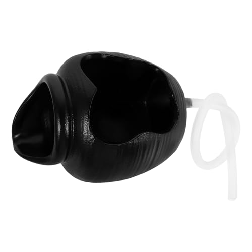 Cabilock Vintage Keramik Sprudel Topf mit Wasserspiel Wasserfall Design Hydroponischer Pflanzgefäß für Innen und Außen Zirkulierender Wasserbrunnen für Garten und Wohnraumdekoration von Cabilock