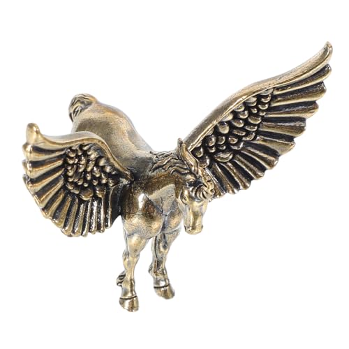 Cabilock Vintage Messing Einhorn Statue Miniatur Pegasus Skulptur Kompakte Tischdekoration für Wohnzimmer Büro Regal mit Einzigartigem Retro Design Cabilock Vintage Messing Einhorn Statue Miniatur Pegasus Skulptur Kompakte Tischdekoration für Wohnzimmer Büro Regal mit Einzigartigem Retro Design von Cabilock