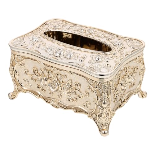 Cabilock Vintage Taschentuchbox Tissue Box Kosmetiktücher Box Taschentücher Box Feuchttücher Box Taschentuchhalter Tücherbox Spender für Zuhause Büro Auto Wohnzimmer Schlafzimmer Deko von Cabilock
