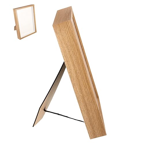 Cabilock Vitrine Dekoration Rahmen Hängend Für Getrocknete Blumen Wand Schwebend Kader Stand Weiß Muschel Doppelt Funky Gefälschte Pflanze Anzeige Kleines Bild Schatten Glas von Cabilock