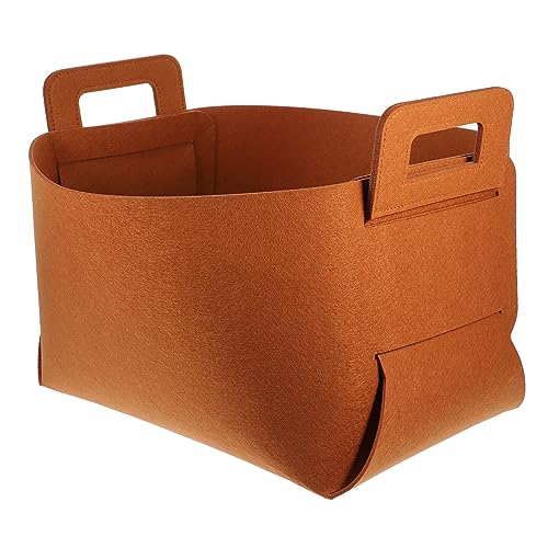 Cabilock Wäschekorb Aus Filz Wäschekorb Aufbewahrungskörbe Mülleimer Snack Zusammenklappbar Großer Weidenkorb Mit Deckel Gewebt Kleiner Wäschekorb Outdoor Netzwürfel Kuschelig von Cabilock
