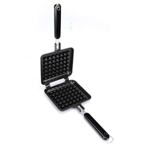 Cabilock Waffelbackform aus Aluminiumlegierung Quadratisch Antihaftbeschichtet DIY Kuchenform für Haushalt Kompakt Leicht Vielseitig für Waffeln Kekse Pizza für Küche und Camping von Cabilock