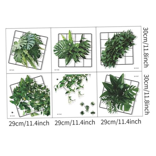 Cabilock Wanddeko Grüne Pflanze Wandtattoo Selbstklebend Dekorative Wandsticker für Wohnzimmer Schlafzimmer Büro Badezimmer Einfache Anbringung Kratzabdeckend Realistische Textur von Cabilock