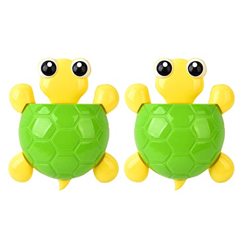 Cabilock Wandhalterung Zahnbürstenhalter Saugnapf 2 Stücke Niedliche Kinder Cartoon Zahnbürstenhalter Saugnapf Zahnbürstenhalter Zahnbürste Zahnpasta Halter Zahnbürstenhalter von Cabilock