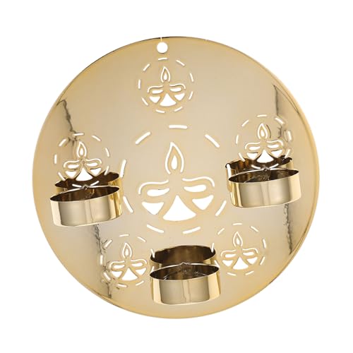 Cabilock Wandkerzenhalter Rundes Design Rustikal Platzsparend für Teelichter Wanddekoration Wohnzimmer Schlafzimmer Deko Atmosphäre Cabilock Wandkerzenhalter Rundes Design Rustikal Platzsparend für Teelichter Wanddekoration Wohnzimmer Schlafzimmer Deko Atmosphäre von Cabilock