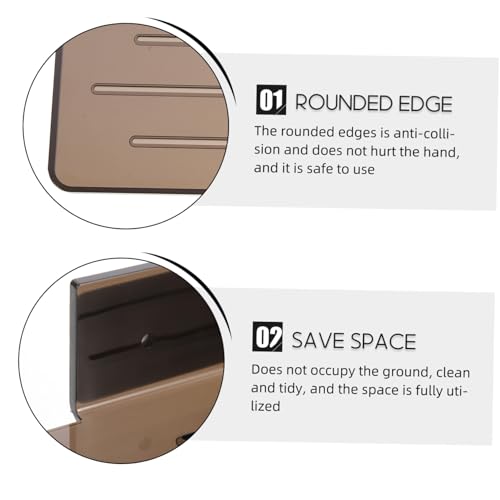 Cabilock Wandmontiertes Kunststoff aufbewahrungsregal für Badezimmer Platzsparendes Wandregal mit Glatter Oberfläche Multifunktional für Gesichtscremes Öle und Kosmetik Modernes Design in Cabilock Wandmontiertes Kunststoff aufbewahrungsregal für Badezimmer Platzsparendes Wandregal mit Glatter Oberfläche Multifunktional für Gesichtscremes Öle und Kosmetik Modernes Design in von Cabilock