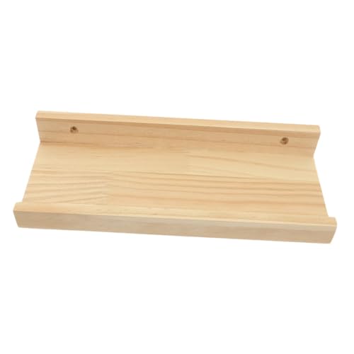Cabilock Wandregal Holz Kompaktes Floating Shelf für Badezimmer Wohnzimmer Schlafzimmer für Kleine Dekorationen Pflanzen und Stilvolles Wandregal zur Optimalen Raumnutzung von Cabilock
