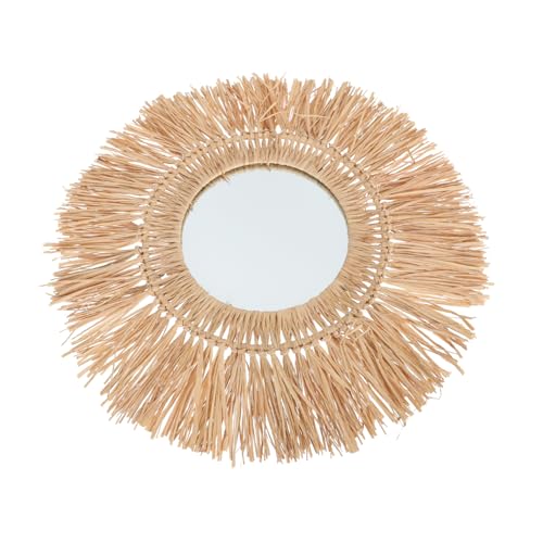 Cabilock Wandspiegel Runde Form Mit Strohgeflecht Als Schminkspiegel Für Badezimmer Und Wohnzimmer Mit Ornament Für Rustikale Inneneinrichtung Cabilock Wandspiegel Runde Form Mit Strohgeflecht Als Schminkspiegel Für Badezimmer Und Wohnzimmer Mit Ornament Für Rustikale Inneneinrichtung von Cabilock