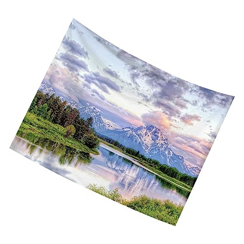 Cabilock Wandteppich Landschaftsmotiv Weicher Mikrofaser Vielseitig Verwendbar als Strandtuch Duschvorhang und Wanddeko Waschbar Kreatives Himmel Design für Zuhause und Fotografie von Cabilock