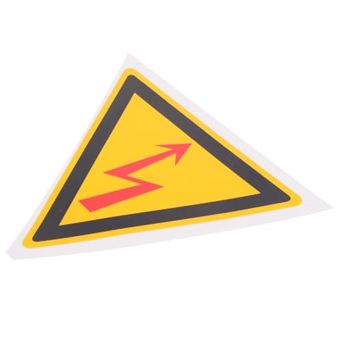 Cabilock Warnschild für Elektrische Schläge Selbstklebend Stabiles Sicherheitswarnschild mit Klarem Dreieck design Praktische Warntafel für Geräte Einfach Anzubringen Hohe Warnwirkung von Cabilock