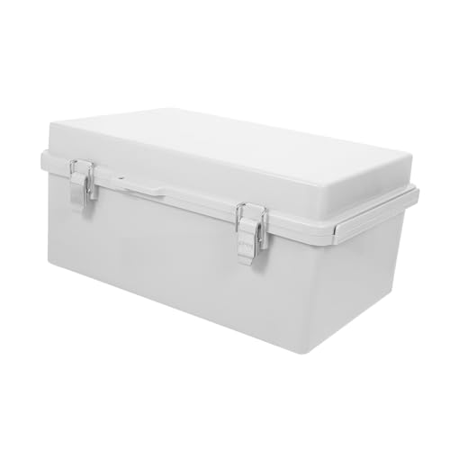 Cabilock Wasserdichte Anschlussdose Abs Elektrische Verteilerdose für Außenbereich Wetterfeste Kabelbox mit Montageplatte für Kabelorganisation Zuverlässigen Schutz von Cabilock