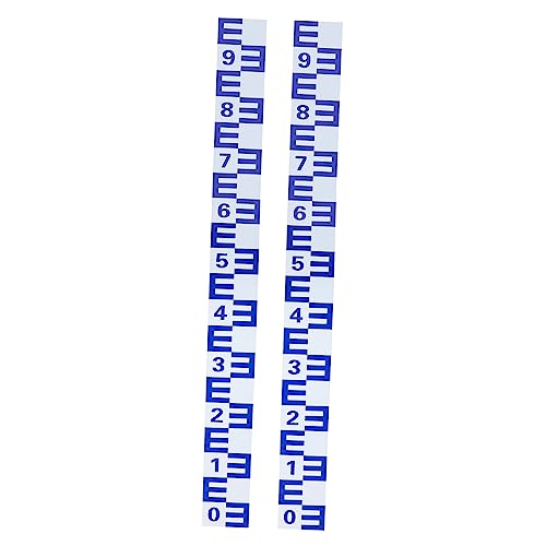 Cabilock Selbstklebender Wasserstandsanzeige-Aufkleber Aus Aluminiumlegierung Reflektierend Und Reflektierend Für Pool Teich See – Planen-reparaturset Enthalten von Cabilock