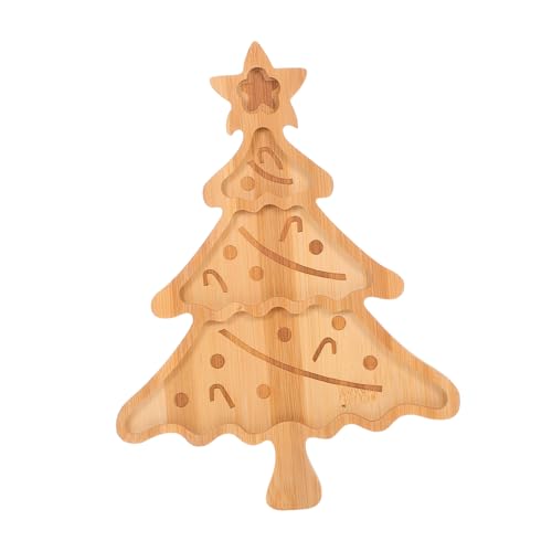 Cabilock Weihnachtlicher Servierteller Weihnachtsbaum Design Nachhaltiges Party Display Board Snackplatte für Vorspeisen und Desserts Hellgelb Cabilock Weihnachtlicher Servierteller Weihnachtsbaum Design Nachhaltiges Party Display Board Snackplatte für Vorspeisen und Desserts Hellgelb von Cabilock