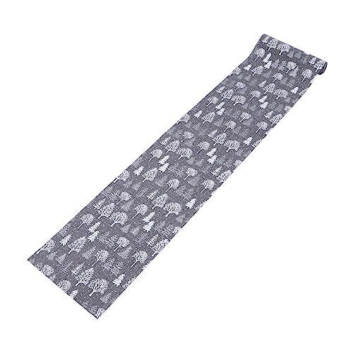 Cabilock Weihnachtlicher Tischläufer Grauem Weihnachtsbaum Festliche Tischdekoration für Esstische Feiern und Familienessen von Cabilock