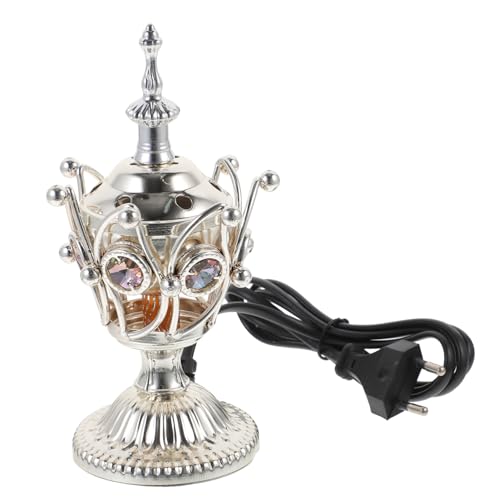 Cabilock Weihrauchbrenner Aus Metall Weihrauchharzbrenner Bakhoor Electric Burner Iron Buddhist Burner Ramadan Weihrauchbrenner Frankincense Candle Stand Arabischer Kohleofen Eisen Fein von Cabilock