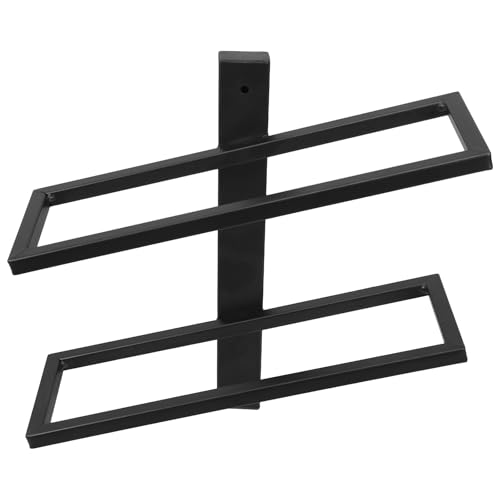 Cabilock Weinregal zur Wandmontage: Halterung aus Gusseisen – Dekorativer Weinhalter aus Metall für die Hausbar in der Küche – Moderner Wand-Organizer – Mit 9 x 27 cm großen Schlitzen von Cabilock