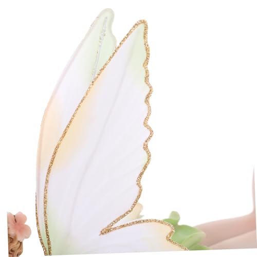 Cabilock Wetterfeste Resin Gartenfee Statue Große Grüne Feenfigur für Außenbereich Lebensechte Harz Gartenfigur als Dekoratives Feengarten Ornament für Haus von Cabilock