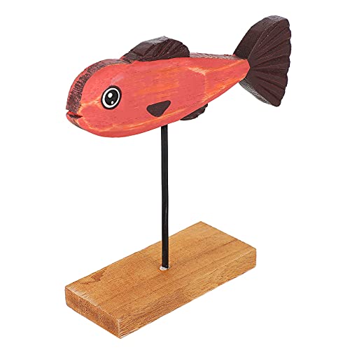 Cabilock Wohnkultur Figuren Holz Statue Maritimedeko Tiere Nautische Strand Zimmer Mediterrane Deko Tierfiguren Dekofigur Meer Geschenke für Wohnzimmer Schreibtisch Tischdeko 14X10x4. 4CM von Cabilock