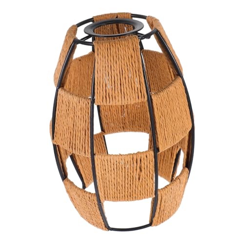 Cabilock Woven Lampenschirm Deckenlampe Gewebt Handgefertigt Für Wohnzimmer Küche Tischlampe Deckenleuchte Lampenschirme Kreative Beleuchtung Zubehör von Cabilock