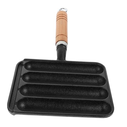 Cabilock Wurstmaschine Hot-dog-grillwerkzeug Grillzubehör Antihaft-hot-dog-form Backform Backwerkzeug Diy Handgemachte Versorgung Backen Induktionsgrillpfanne Hotdog Eisen Black von Cabilock