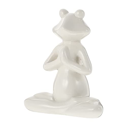 Cabilock Yoga Frosch Figur Keramik Frosch Deko Dekofigur Teichdeko Frösche Figuren Statue Gartenfigur Tischdeko für Balkon Geburtstag Hochzeit Ostern Neujahr Party Weiß Cabilock Yoga Frosch Figur Keramik Frosch Deko Dekofigur Teichdeko Frösche Figuren Statue Gartenfigur Tischdeko für Balkon Geburtstag Hochzeit Ostern Neujahr Party Weiß von Cabilock