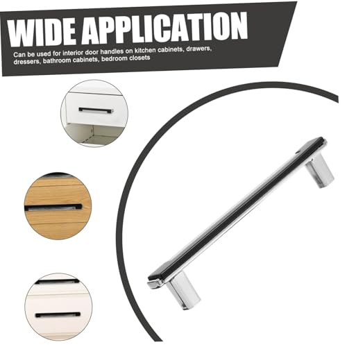 Cabilock Zinklegierung Möbelgriff Modern Gerade Küchen und Schranktürgriff Lochabstand Vintage Stil für Kleiderschrank und Kommode Einfache Montage Langlebig von Cabilock